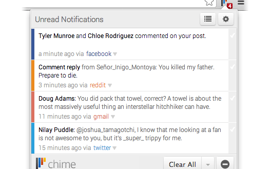 Chime Chrome Extension