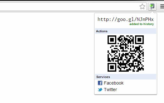 Google URL Shortener Extension for Chrome