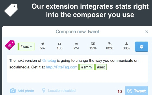 Ritetag Extension for Chrome and Firefox