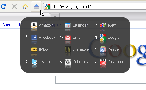 Site Launcher Toolbar Button